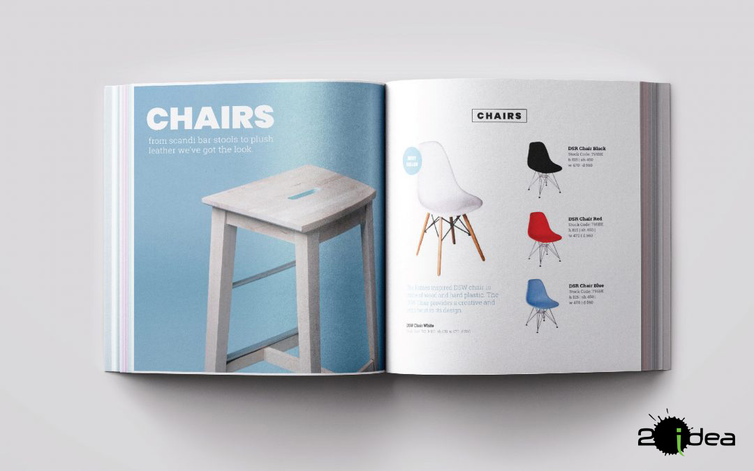 Mẫu thiết kế catalogue chuyên nghiệp nội thất Chairs