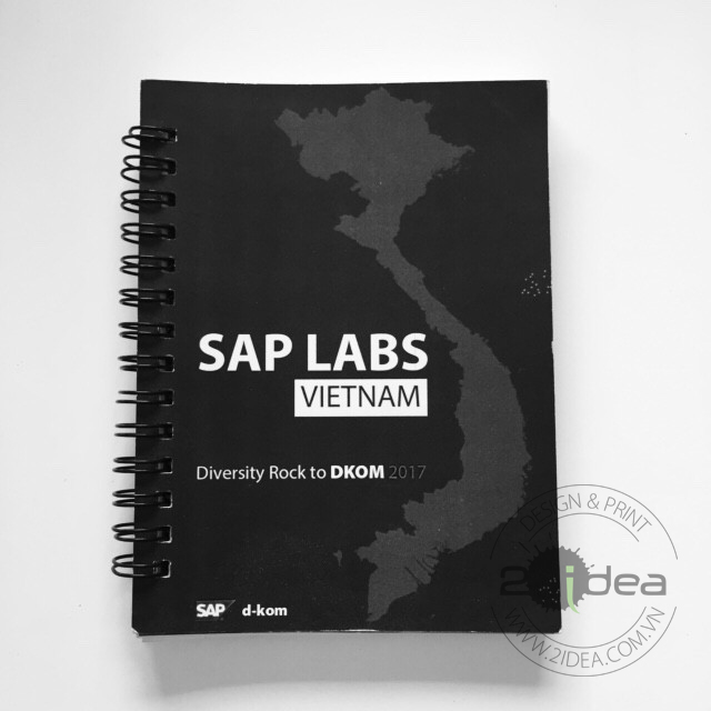 Sản xuất sổ tay quảng cáo thương hiệu Sap Labs Việt Nam