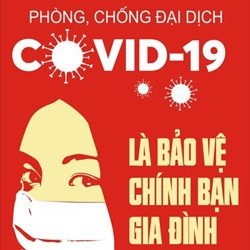 Mẫu thiết kế áp phích chủ đề dịch covid 19