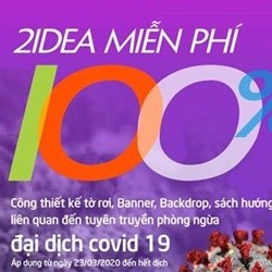 Miễn phí 100% thiết kế ấn phẩm in.