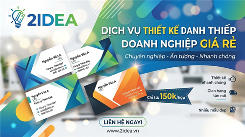 Dịch vụ thiết kế danh thiếp doanh nghiệp giá rẻ