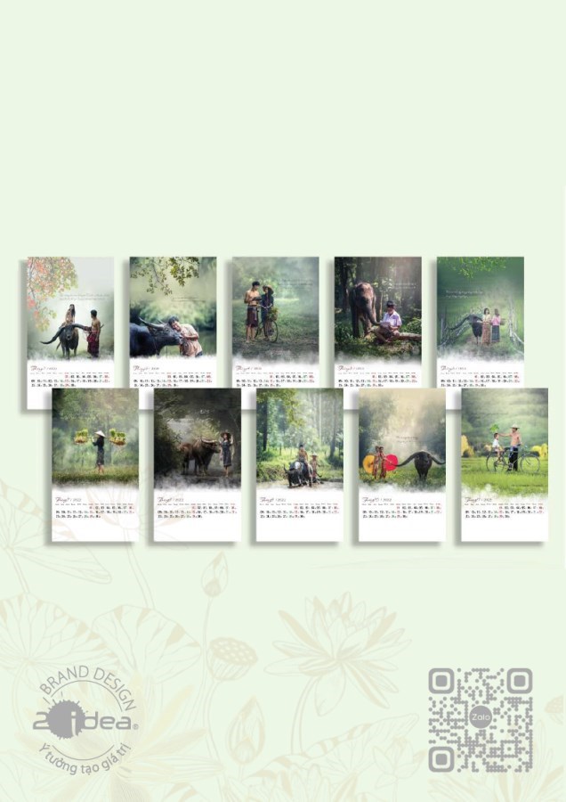 Lịch treo tường Quê hương yên bình