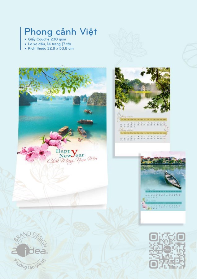 Lịch treo tường Phong cảnh Việt