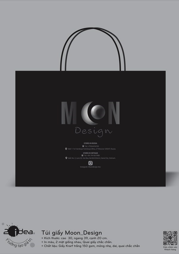Túi giấy thời trang Moon