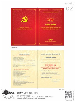 Bộ ấn phẩm mời Đại Hội_Tỉnh Hưng Yên 02